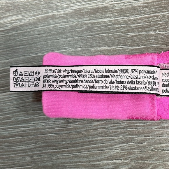 Victoria’s Secret Dream Angels Push Up Without Padding Pink Underwire Bra 34D - Picture 8 of 16